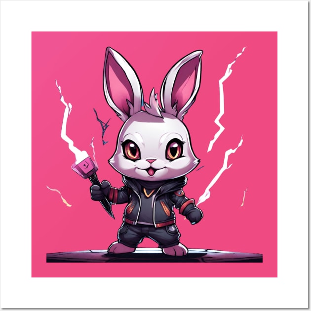 electricity rabbit Wall Art by dodolanlaku